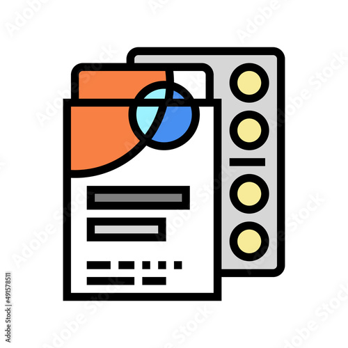 acne patches color icon vector. acne patches sign. isolated symbol illustration