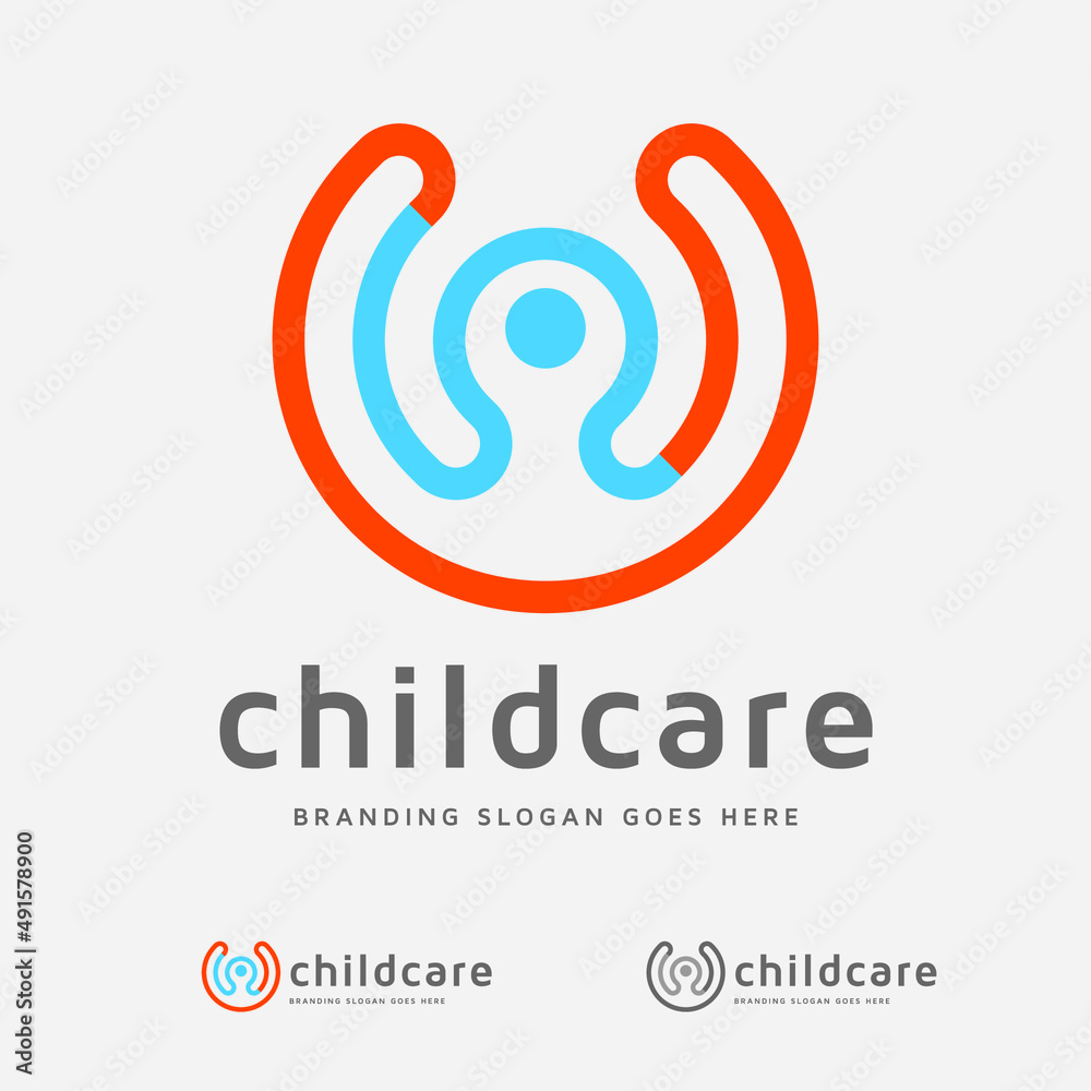 C shape Logo can be mostly usable for  corporate branding starting with C who are definitely noticing a child care or rights in the family surroundings, social values or global phenomena.