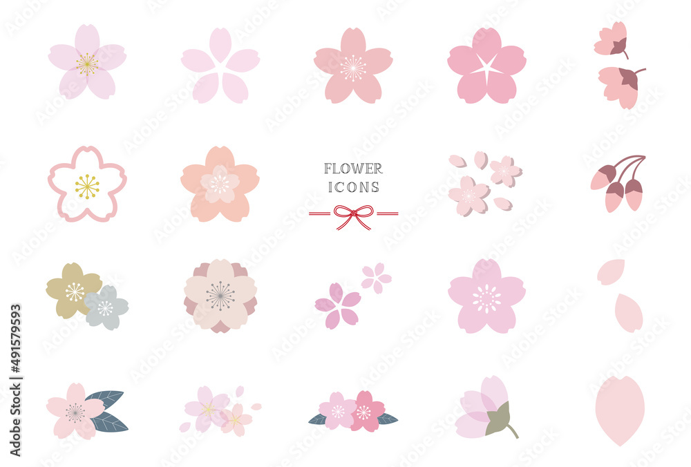 桜の花 アイコン 素材 / vector eps 桜の花 アイコン 素材 / vector eps