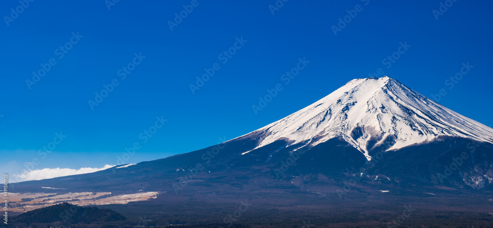 富士山　冬景