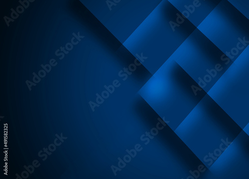 blue abstract layer geometric illustration background for card, annual business report, poster template