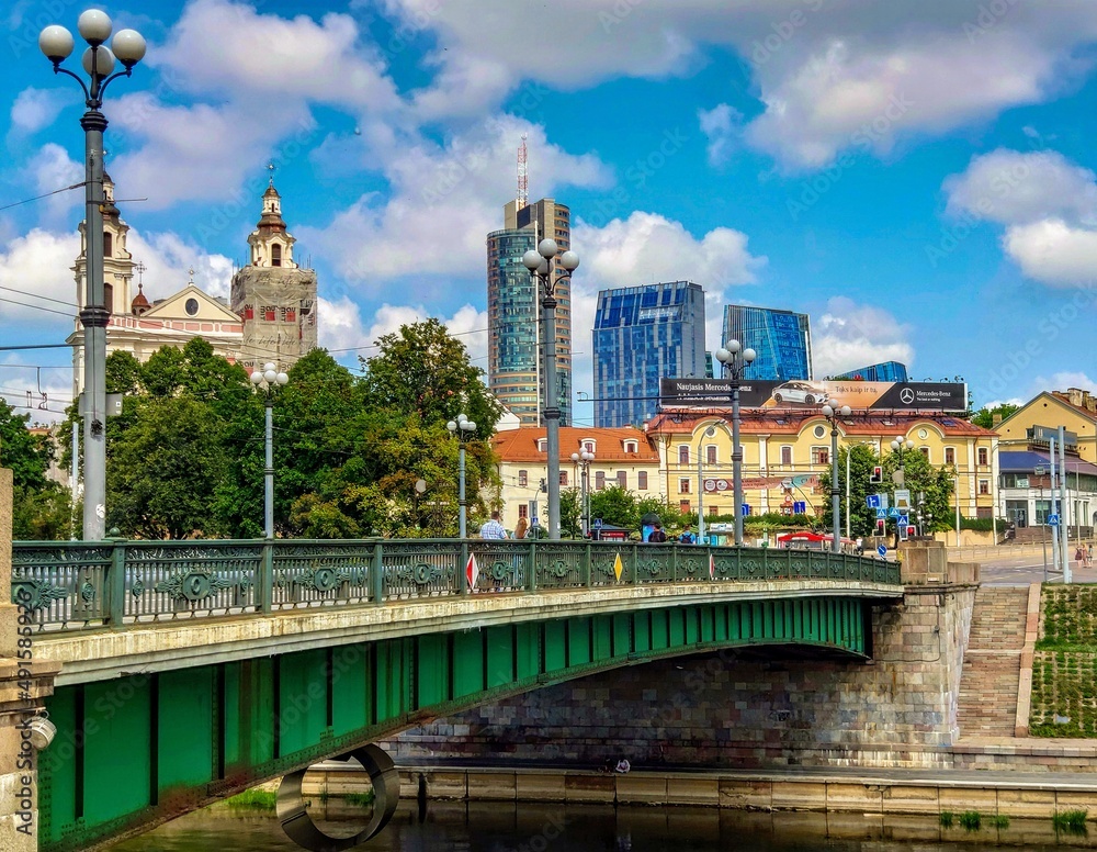 Naklejka premium Views of the city of Vilnius