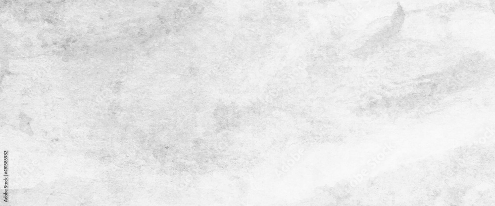 Fototapeta premium White marble texture, watercolor background in white and gray painting with cloudy distressed texture and marbled grunge, Abstract background texture, rough cement texture.