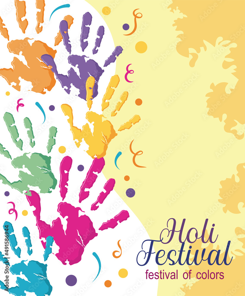 Fototapeta premium happy holi, india colors festival