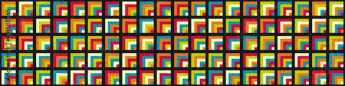 Abstract Geometric Pattern generative computational art illustration