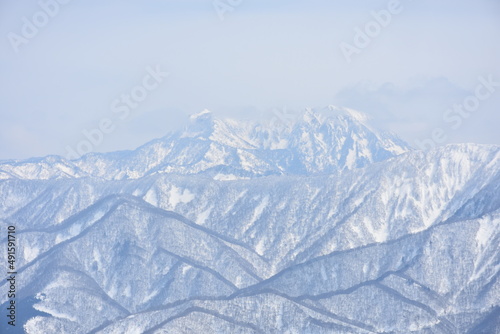 Snowy Mountains in Tsugaike Highlands
