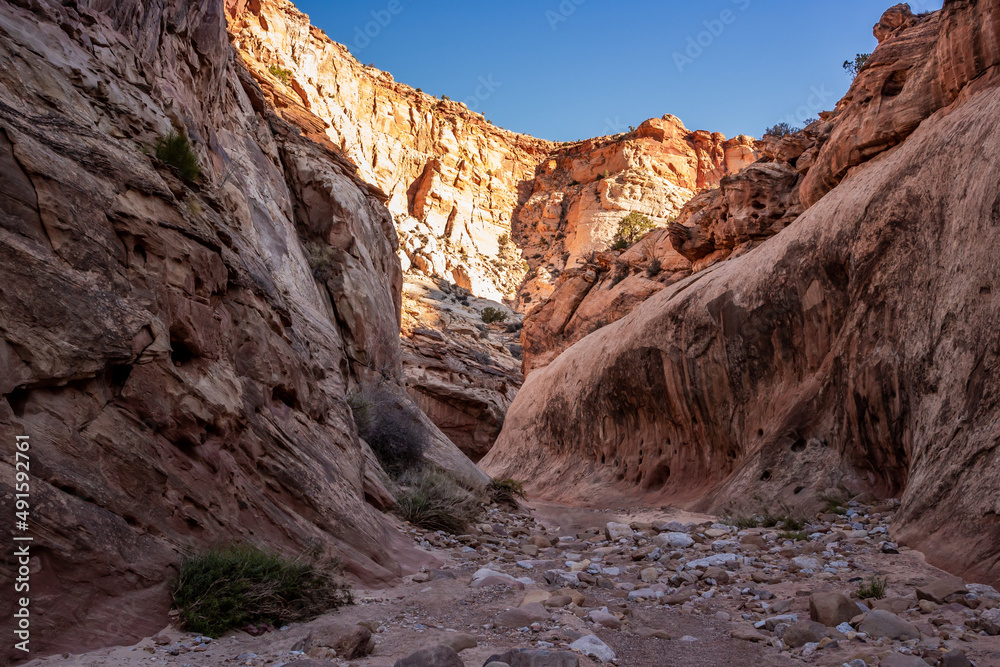 Formations in the Capitol Gorge Trail, Capitol Reef National Park, Utah Formations in the Capitol Gorge Trail, Capitol Reef National Park, Utah