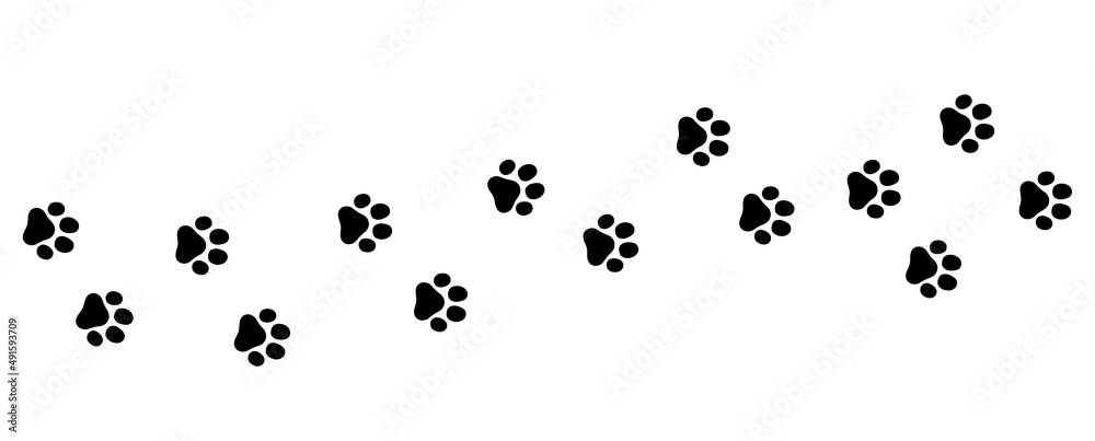 犬や猫の足跡 手がかり Stock Vector Adobe Stock 犬や猫の足跡 手がかり Stock Vector Adobe Stock