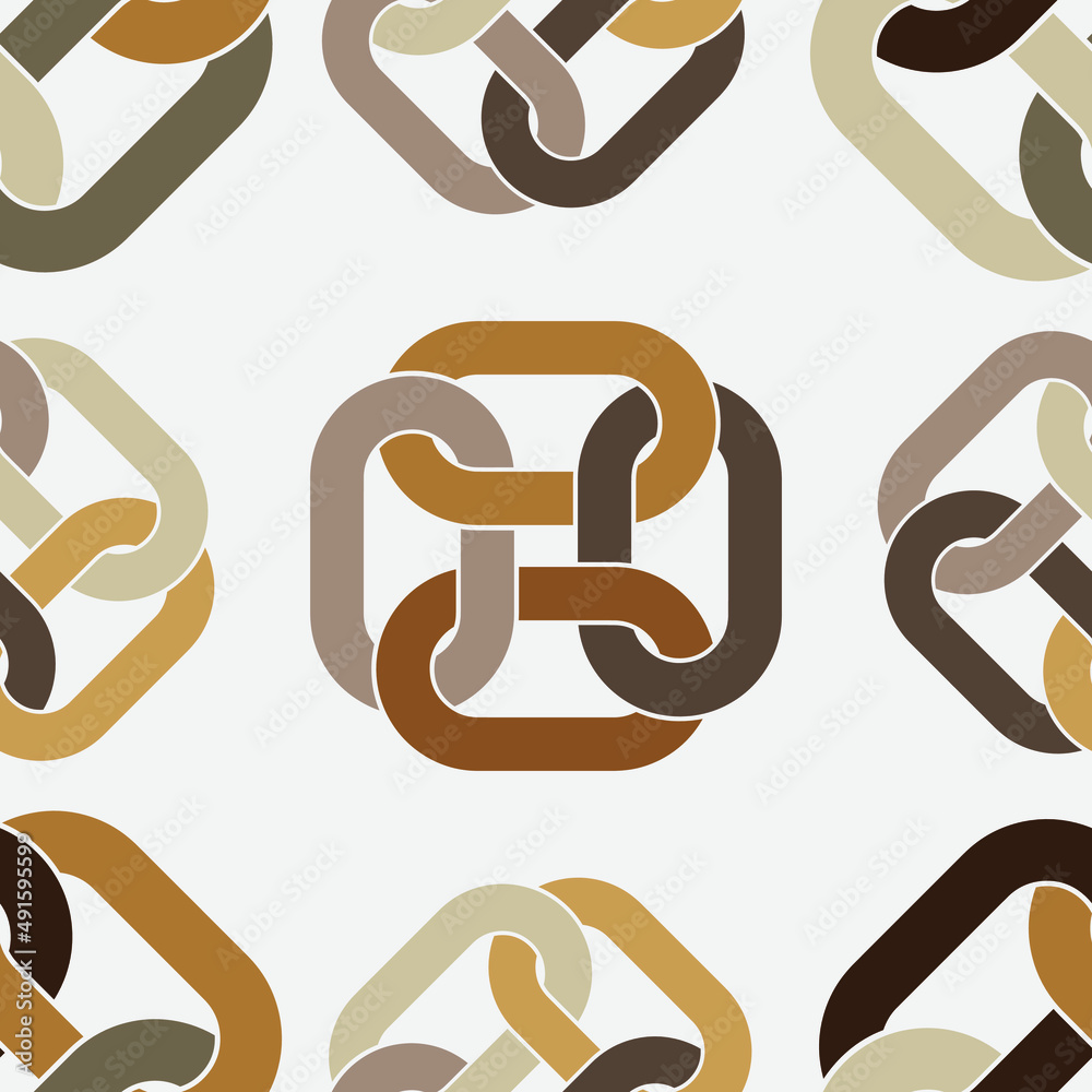 Obraz premium seamless pattern with abstract geometric shapes 