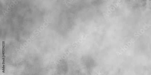 Black and white background. Abstract smoke steam moves on a black background . The concept of aromatherapy. Isolated white fog on the black background, smoky effect for photos and artworks. © Aquarium