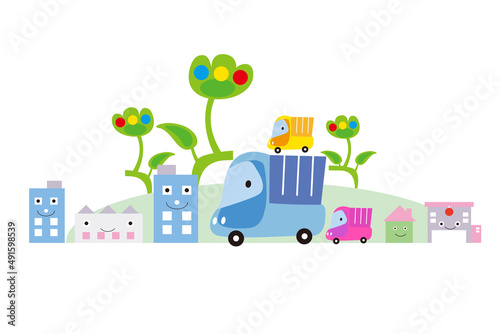 美しい街並みと楽しい暮らし。人々が明るく楽しく暮らせる街づくり。