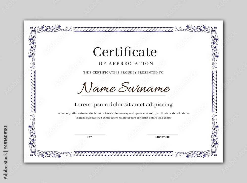 Download Best Certificate Border Design Vector File.