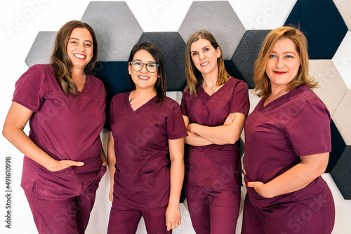 Wallpaper Mural Female Dental Clinic Work Team Portrait Torontodigital.ca