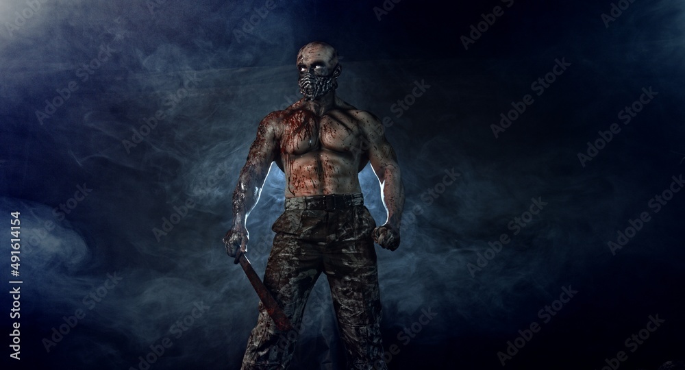 Fototapeta premium zombie killer, apocalypse, war
