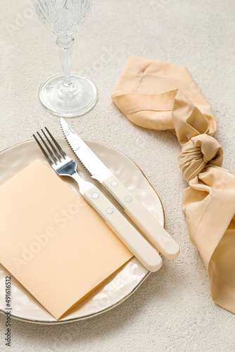 Elegant table setting with ...