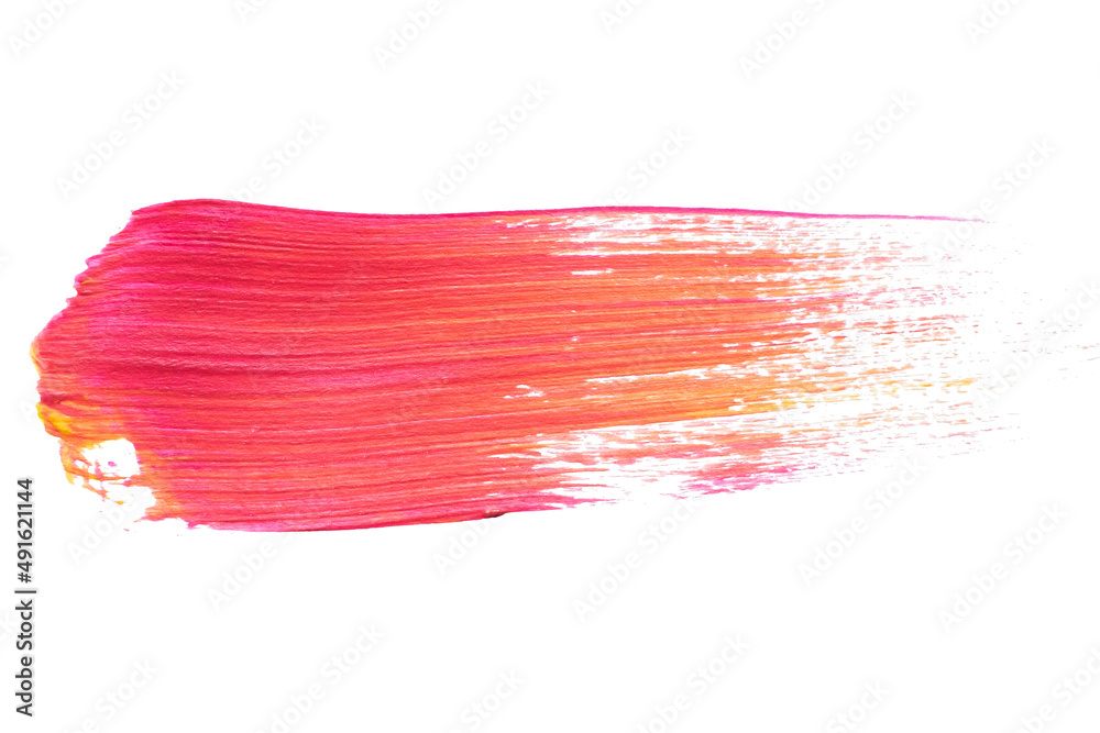 abstract acrylic watercolor paint brush stroke texture isolated on white background for logo and banner. design, creative, and illustration.