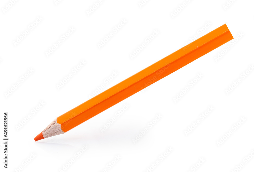pencil color isolated on white background