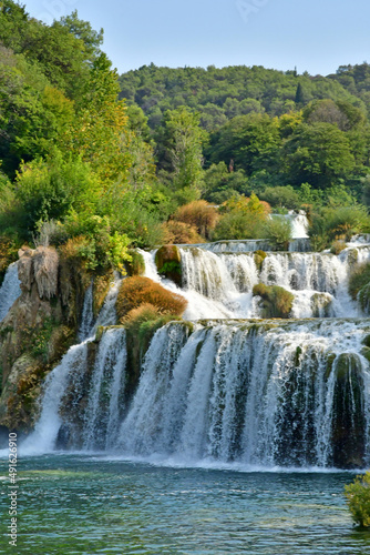 Croatia  Sibenik - september 5  2021   picturesque National Park of  Krka