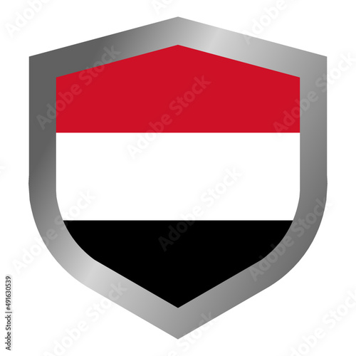Yemen flag shield Free Download Yemen flag shield - GFXLoad
