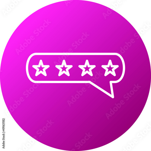 Vector Design Positive Review Icon Style