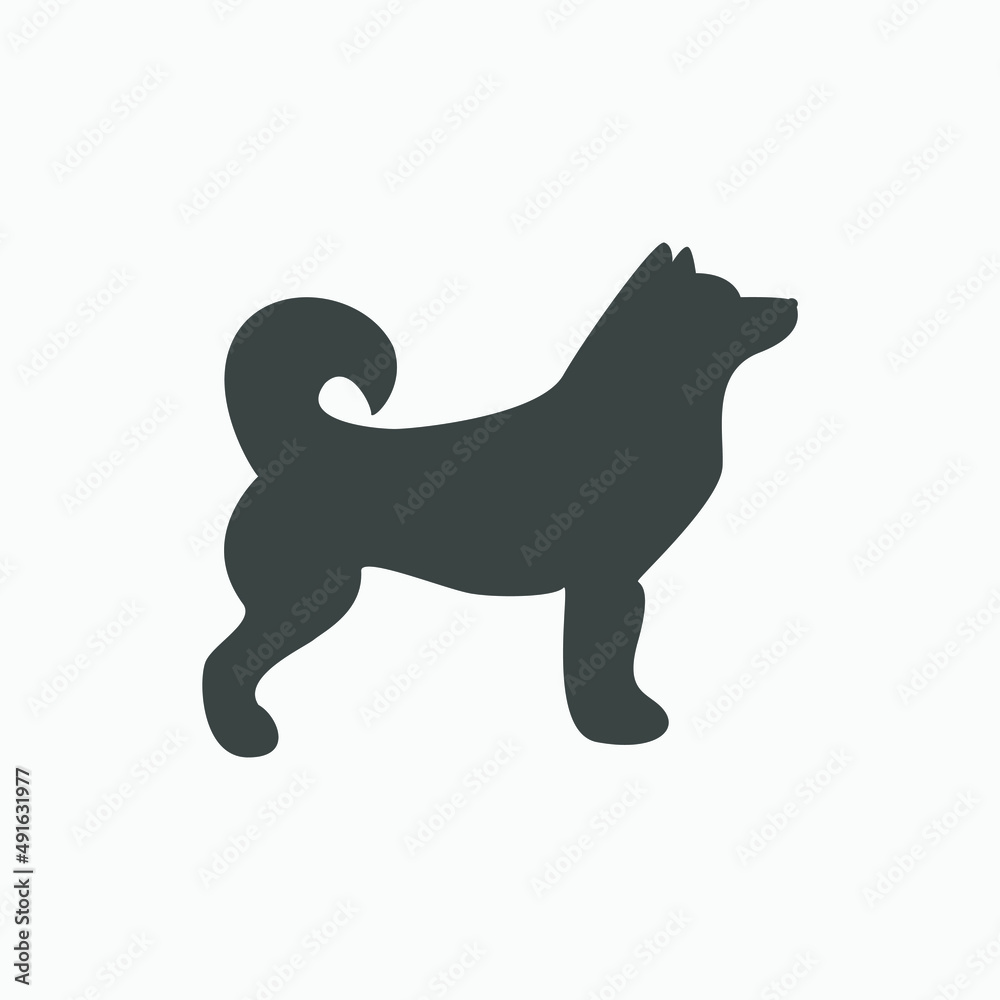 dog, pet, animal, puppy icon vector isolated