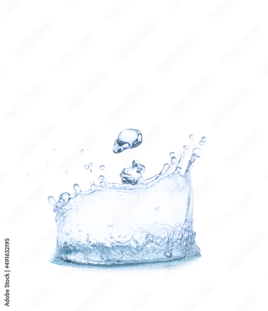 splashing water isolated on white backgound splashing water isolated on white backgound