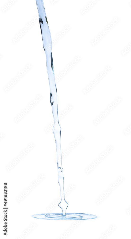 splashing water isolated on white backgound