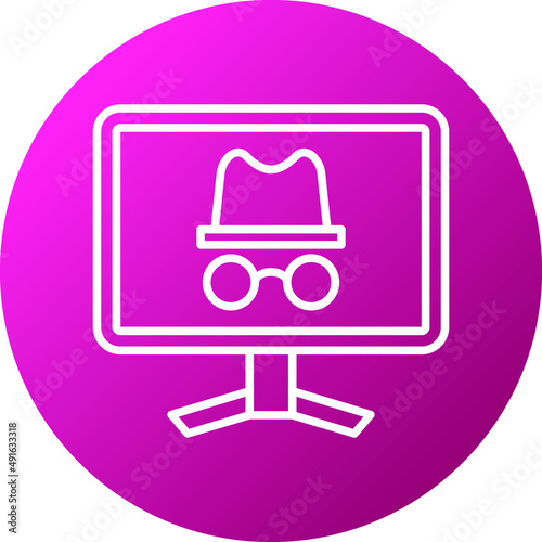 Vector Design Incognito Icon Style