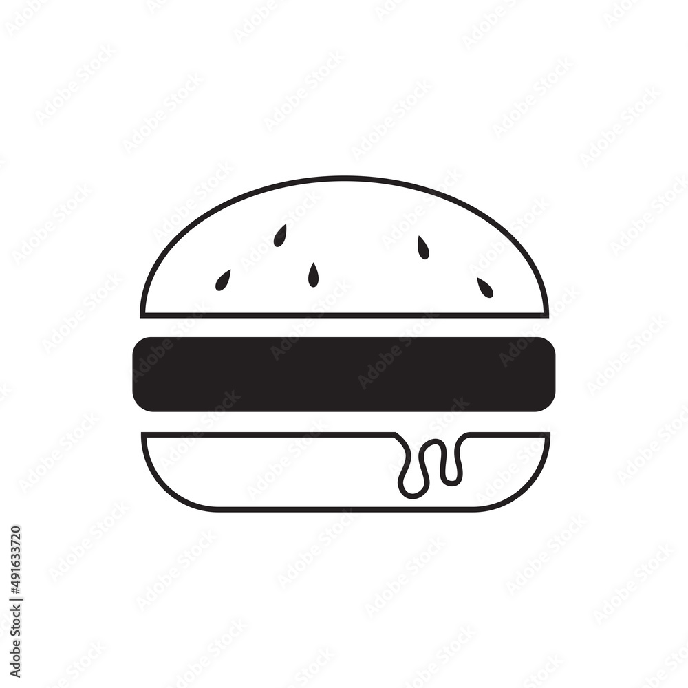 if you have a business or work about food and others, download this burger icon template right away if you have a business or work about food and others, download this burger icon template right away