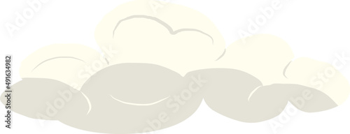 Cute cartoon cloud, weather illustration