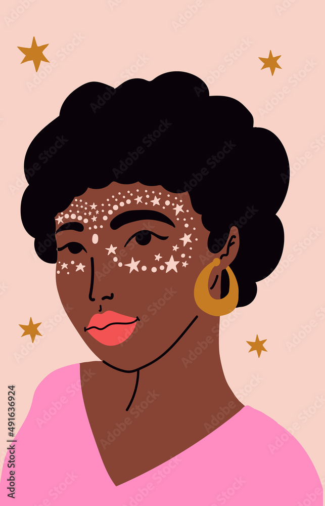 A woman with creative crystal makeup. Gems around the eyes. Festival or everyday jeweled style. A woman with creative crystal makeup. Gems around the eyes. Festival or everyday jeweled style.