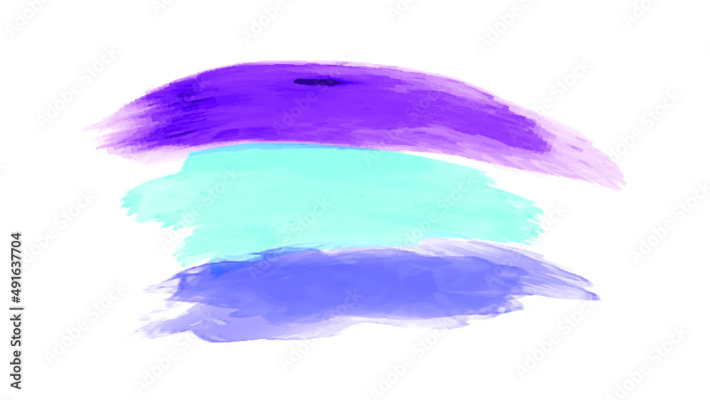 Abstract watercolor brush design