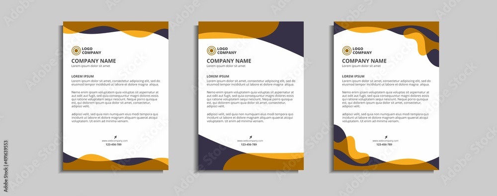 modern corporate letterhead template design modern corporate letterhead template design