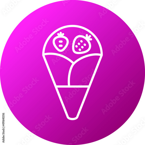 Vector Design Crepe Icon Style