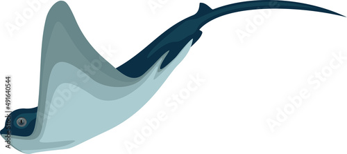 vector eagle ray fish illustration