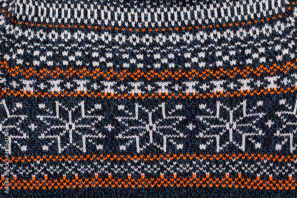 Nordic style sweater detail Nordic style sweater detail