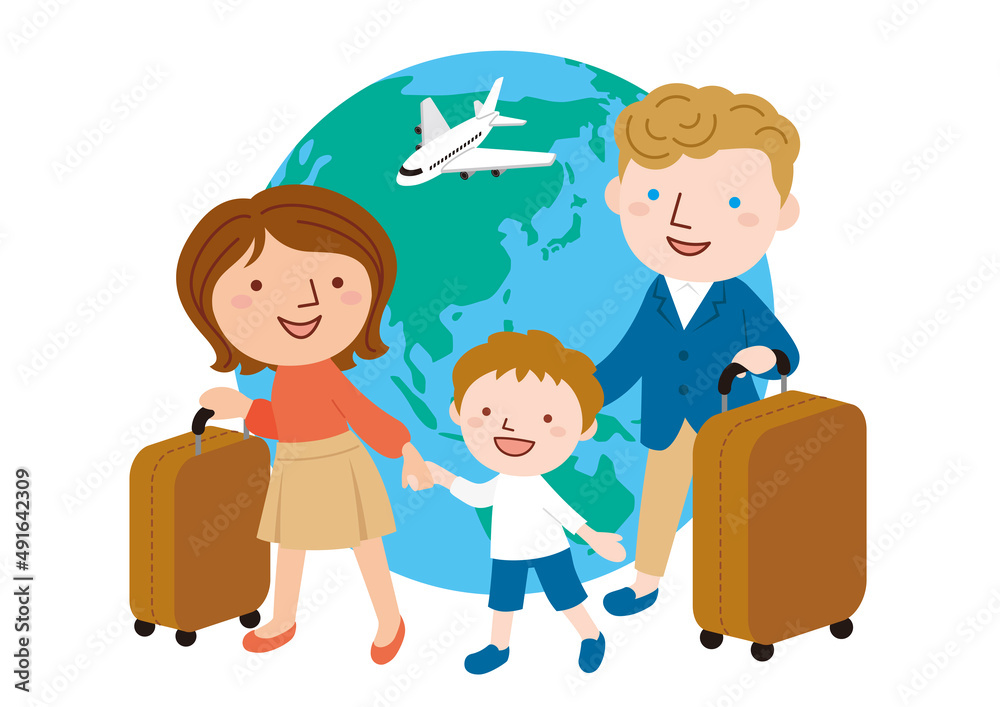 国際結婚 3人家族 海外旅行 国際結婚 3人家族 海外旅行