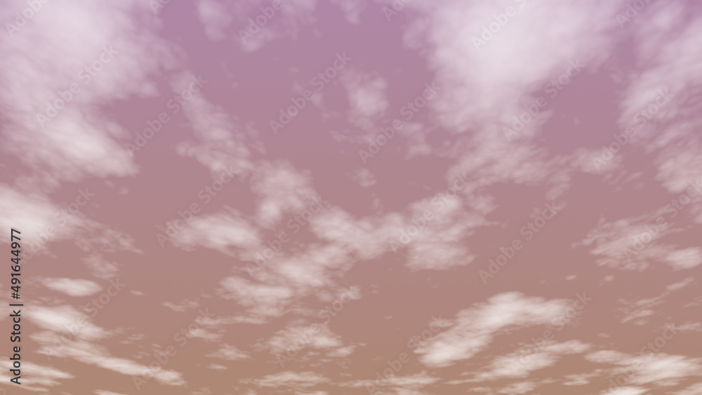 Obraz premium リアリスティックな雲と夕焼け空