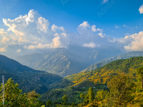 Stunning view of mountains in Uttarakhand