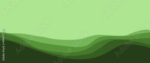 Wavy mountain landscape vector illustration can be used for background, backdrop, game asset, illustration.