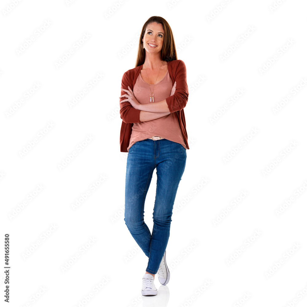 Feeling beautiful and radiant. Studio shot of a young woman isolated on white. Feeling beautiful and radiant. Studio shot of a young woman isolated on white.