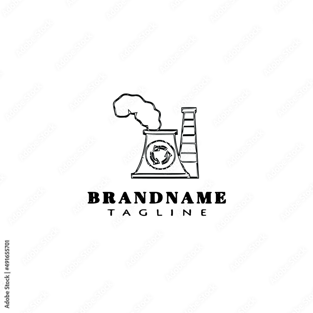 factory cartoon design logo template icon vector illustration factory cartoon design logo template icon vector illustration