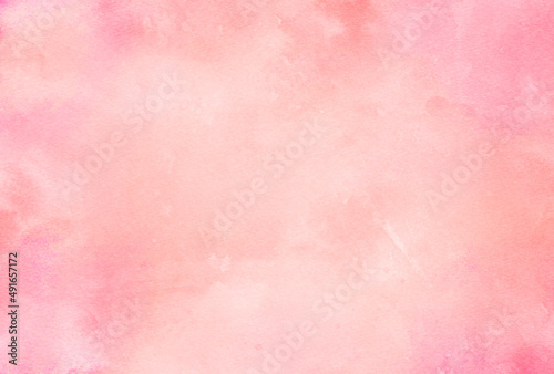 背景素材_水彩テクスチャ_ピンク