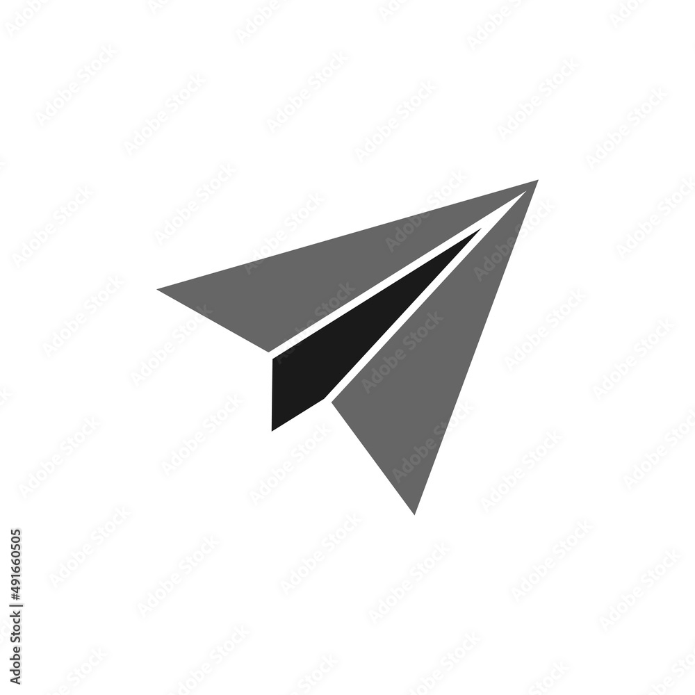 Paper plane icon design template vector isolated illustration Paper plane icon design template vector isolated illustration