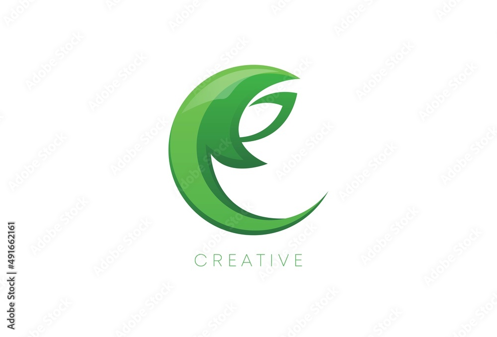 Creative C Leaf Letter Logo Icon Design in Green Colors. Eco Bio Letter Design Vector Illustration. Creative C Leaf Letter Logo Icon Design in Green Colors. Eco Bio Letter Design Vector Illustration.