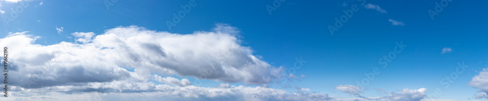 Obraz premium パノラマ 青空 空 晴れ