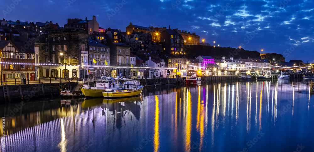 Whitby at night