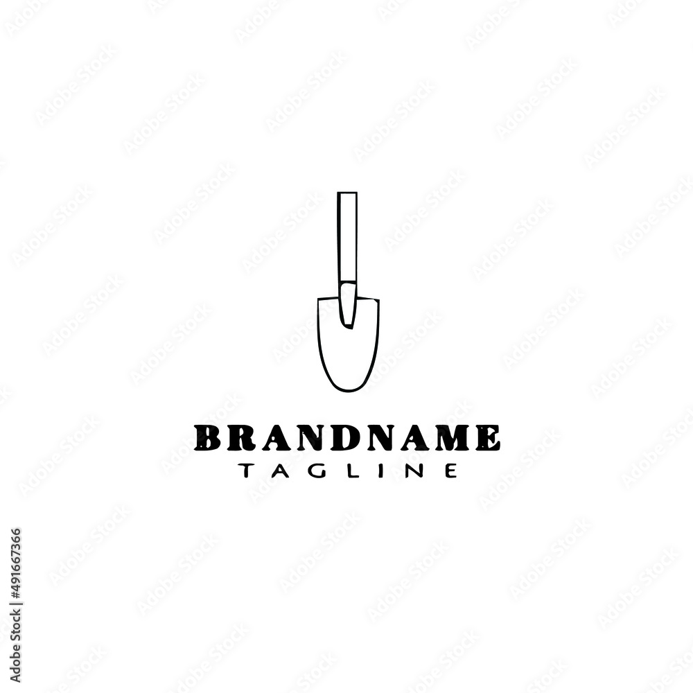 shovel logo icon design template illustration shovel logo icon design template illustration