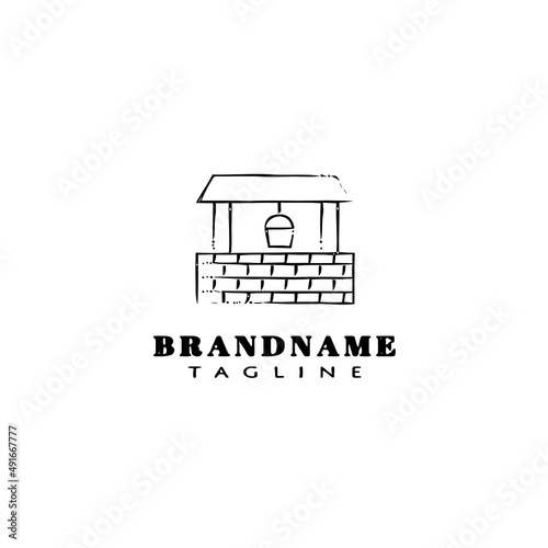 water well logo icon design template vector illustration