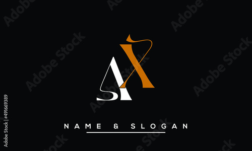 XA,  AX,  X,  A   Abstract  Letters  Logo  Monogram
